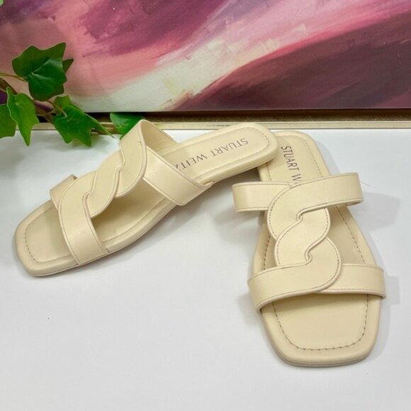 STUART WEITZMAN Ibiza twisted leather slides Size 6 - Picture 9 of 11